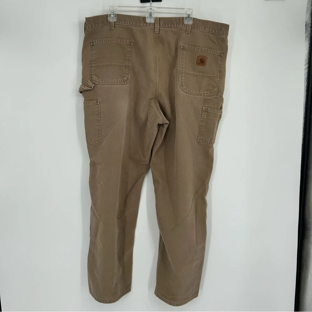 Carhartt‎ Men's Casual Carpenter Thick 100% Cotton Khaki Work Pants Size 42x30